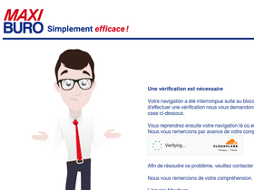 'maxiburo.fr' screenshot