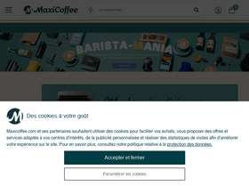'maxicoffee.com' screenshot