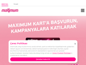 'maximum.com.tr' screenshot