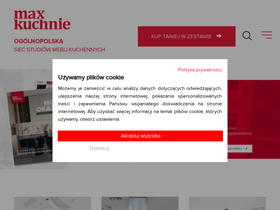 'maxkuchnie.pl' screenshot