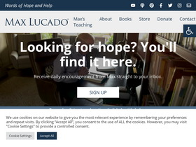 'maxlucado.com' screenshot