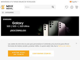 'maxmovil.com' screenshot