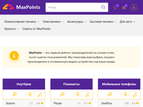 'maxpoints.ru' screenshot