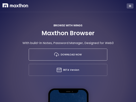 'maxthon.com' screenshot