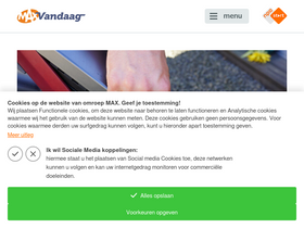 'maxvandaag.nl' screenshot