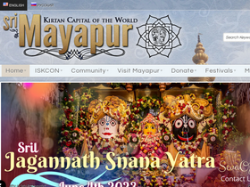 'mayapur.com' screenshot