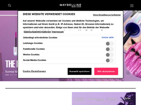 'maybelline.de' screenshot