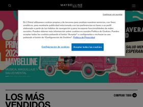 'maybelline.es' screenshot