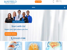 'mayfieldclinic.com' screenshot