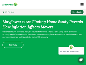 'mayflower.com' screenshot
