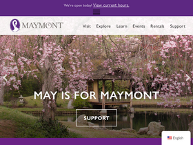 'maymont.org' screenshot
