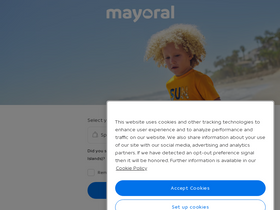 'mayoral.com' screenshot