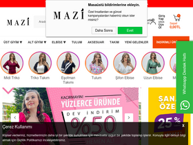 'mazibutik.com' screenshot