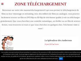 'mazonetelechargement.fr' screenshot