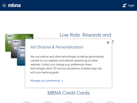 'mbna.ca' screenshot