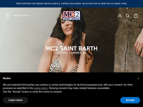 'mc2saintbarth.com' screenshot