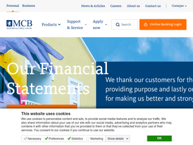 'mcb-bank.com' screenshot