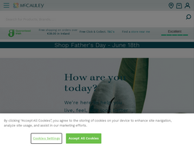 'mccauley.ie' screenshot