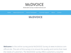 'mcdvoice.onl' screenshot