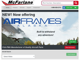 'mcfarlaneaviation.com' screenshot