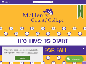 'mchenry.edu' screenshot