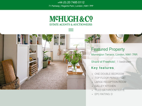 'mchughandco.com' screenshot
