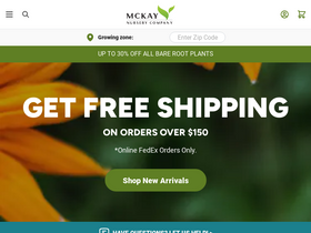 'mckaynursery.com' screenshot