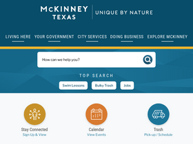 'mckinneytexas.org' screenshot