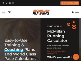 'mcmillanrunning.com' screenshot