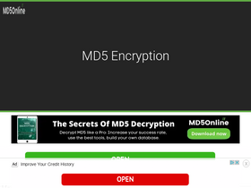 'md5online.org' screenshot