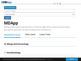 'mdapp.co' screenshot