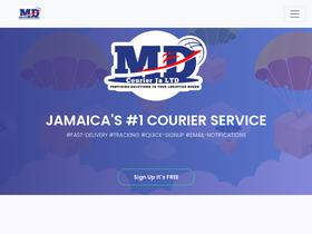 'mdcourier.com' screenshot