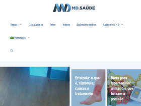 'mdsaude.com' screenshot