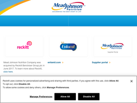 'meadjohnson.com' screenshot