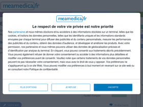 'meamedica.fr' screenshot