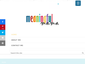 'meaningfulmama.com' screenshot