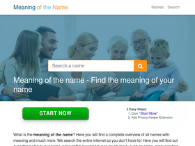 'meaningofthename.com' screenshot