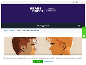'meanshappy.com' screenshot