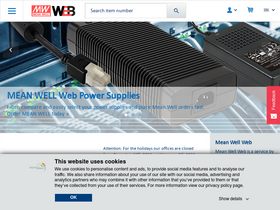 'meanwell-web.com' screenshot