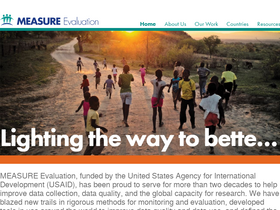 'measureevaluation.org' screenshot