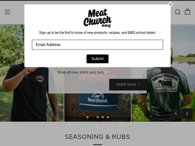'meatchurch.com' screenshot
