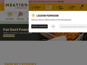 'meatigo.com' screenshot