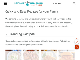 'meatloafandmelodrama.com' screenshot