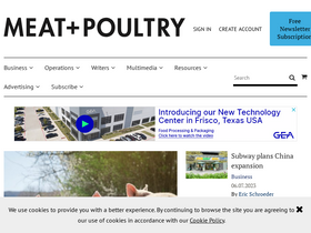 'meatpoultry.com' screenshot