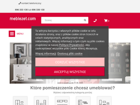 'meblezet.com' screenshot