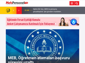 'mebpersonel.com' screenshot
