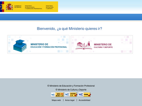 'mecd.gob.es' screenshot