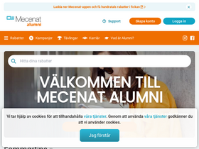 'mecenatalumni.com' screenshot