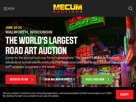 'mecum.com' screenshot