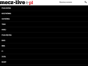 'mecz-live.pl' screenshot